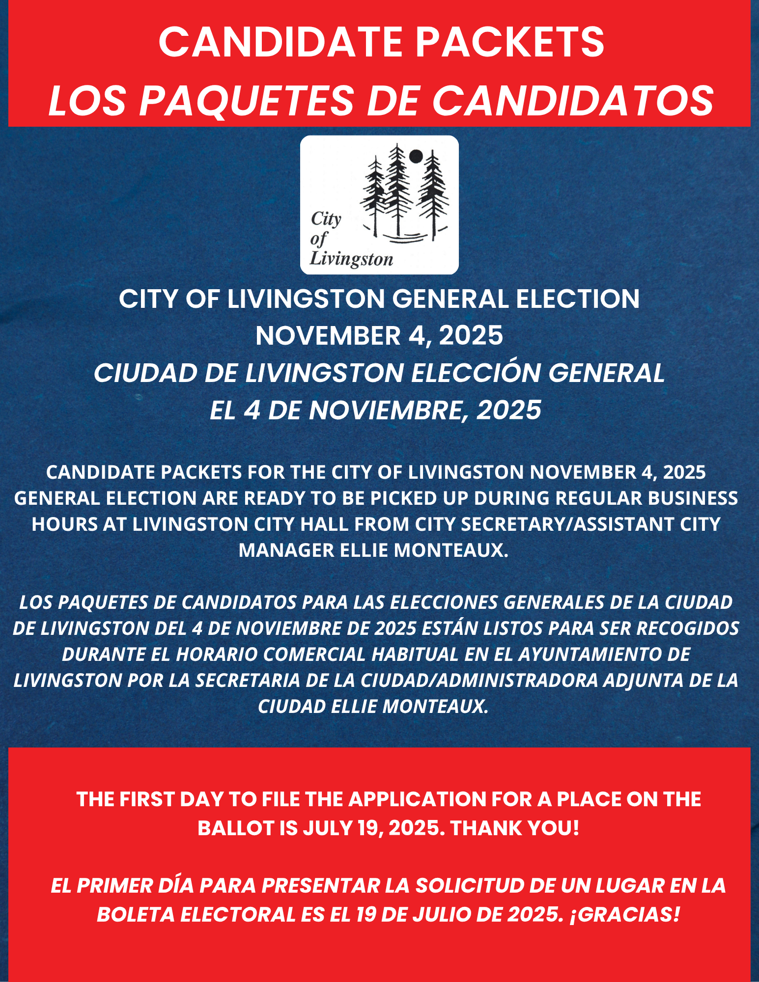 Candidate Packets - Los Paquettes de Candidatos